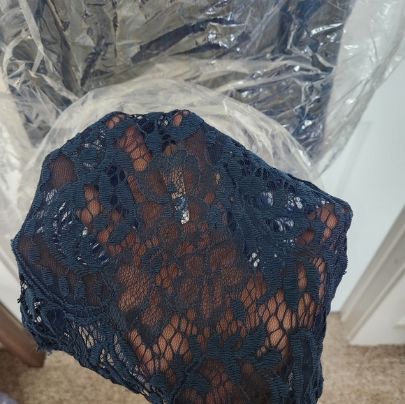 Two piece lace and studded dress - Picture 4 of 10